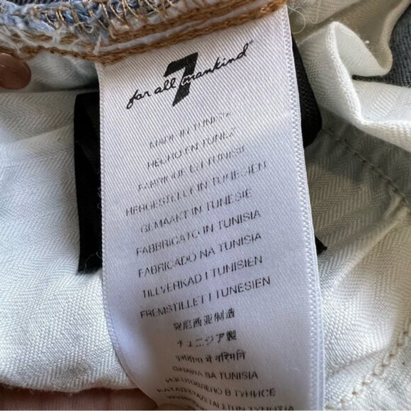 for all mankind Kimmie jeans  straight leg 27 strechy sexy mid rise medium - Picture 11 of 15